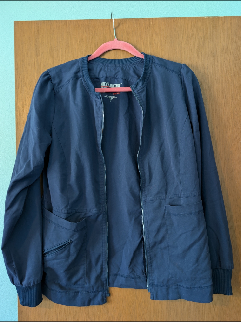 Grey's Anatomy Navy Zip Utility Jacket